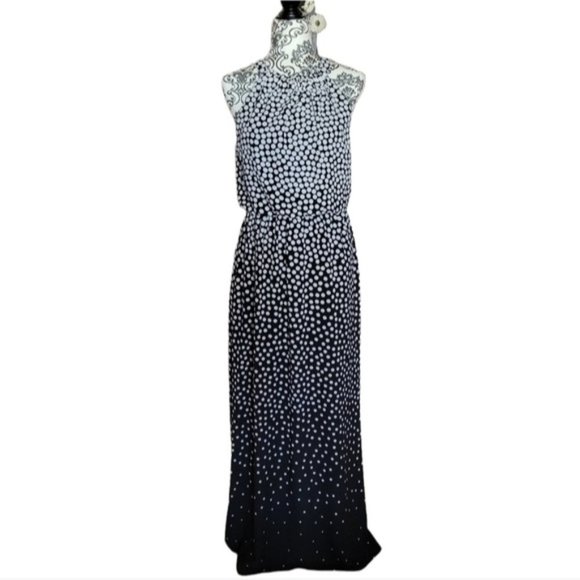 Adrianna Papell Moody Dot Maxi Halter Dress size 4 - Picture 2 of 15